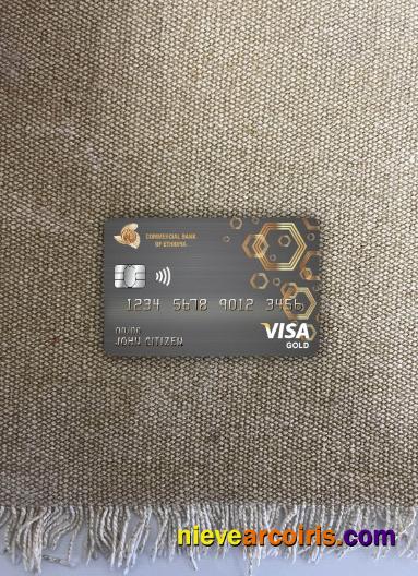 Ethiopia Commercial bank visa gold card photolook
